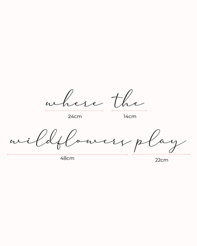 Where the Wildflowers Play – Wall Script