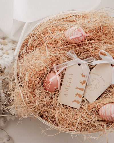 Timber easter tags