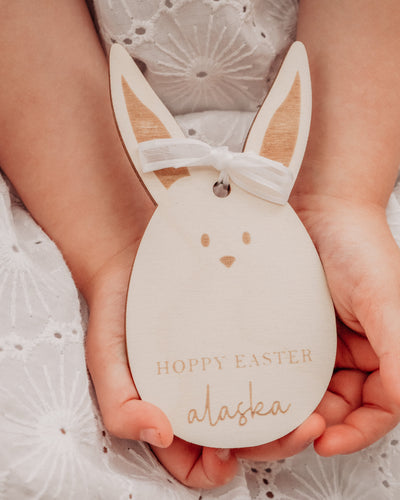 Timber easter tags