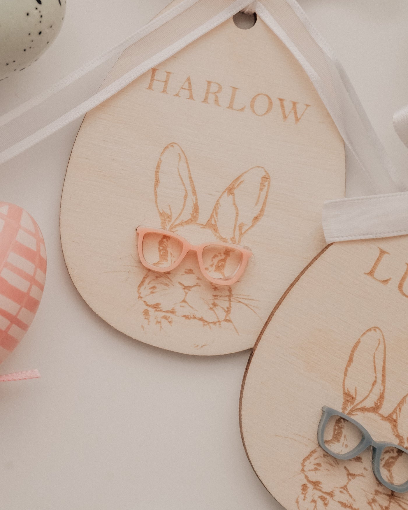 Timber easter tags