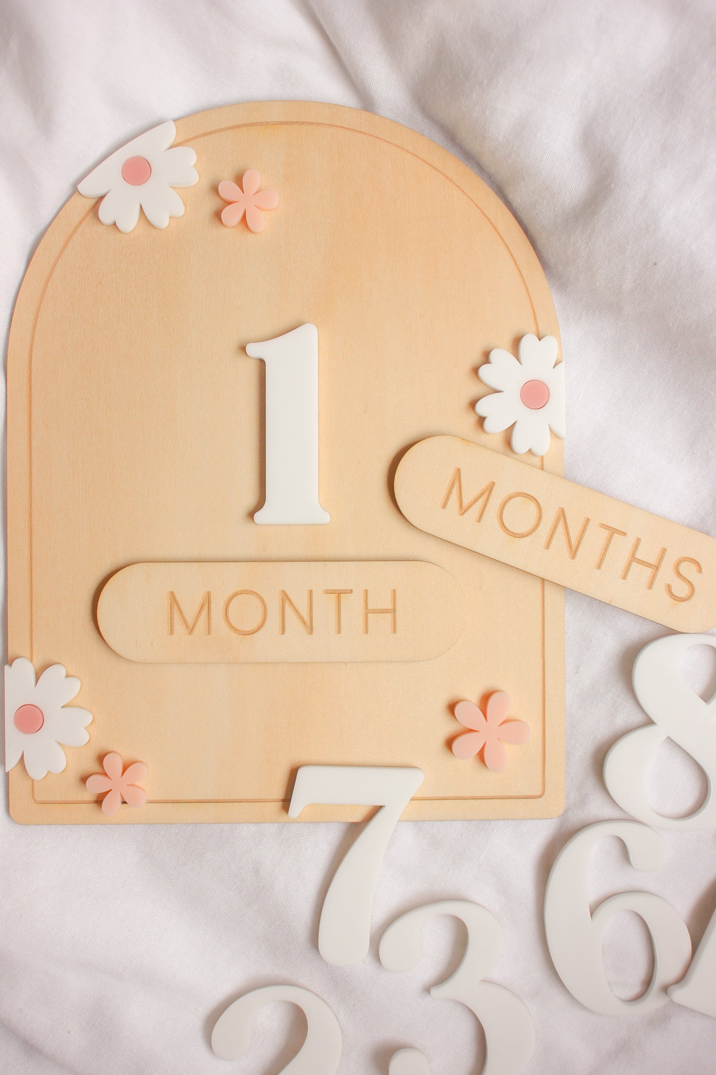 My first year | Interchangeable monthly milestone plaque